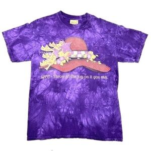 Vintage The Mountain Shirt Womens Medium Jody Houghton Tie Dye Red Hat Society